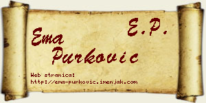 Ema Purković vizit kartica